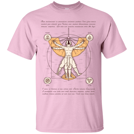 T-Shirts Light Pink / Small Vitruvian Aang T-Shirt
