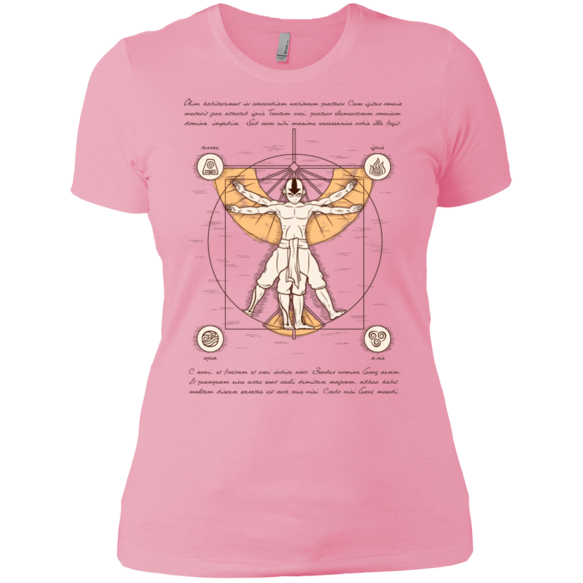 T-Shirts Light Pink / X-Small Vitruvian Aang Women's Premium T-Shirt