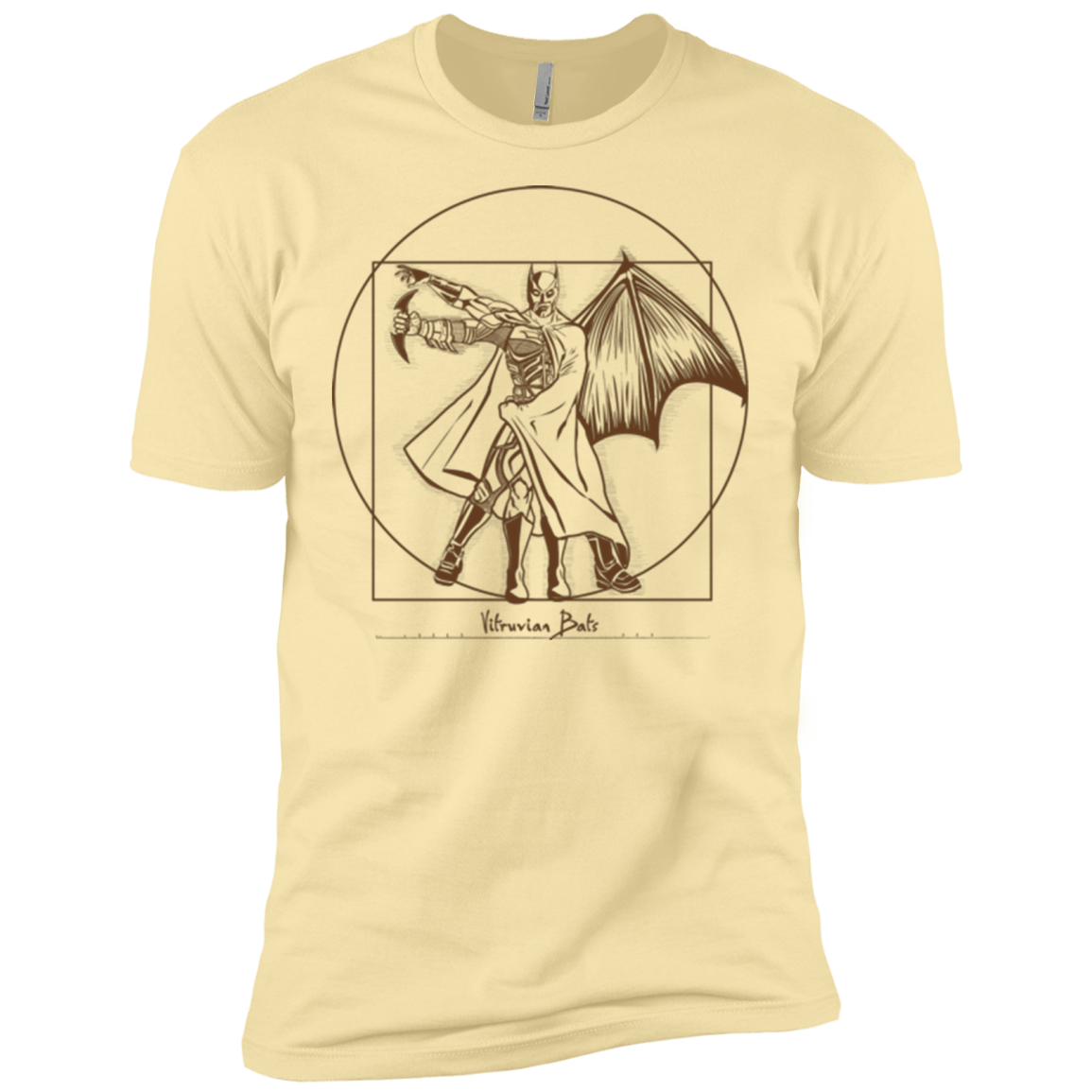 T-Shirts Banana Cream / X-Small Vitruvian Bats Men's Premium T-Shirt