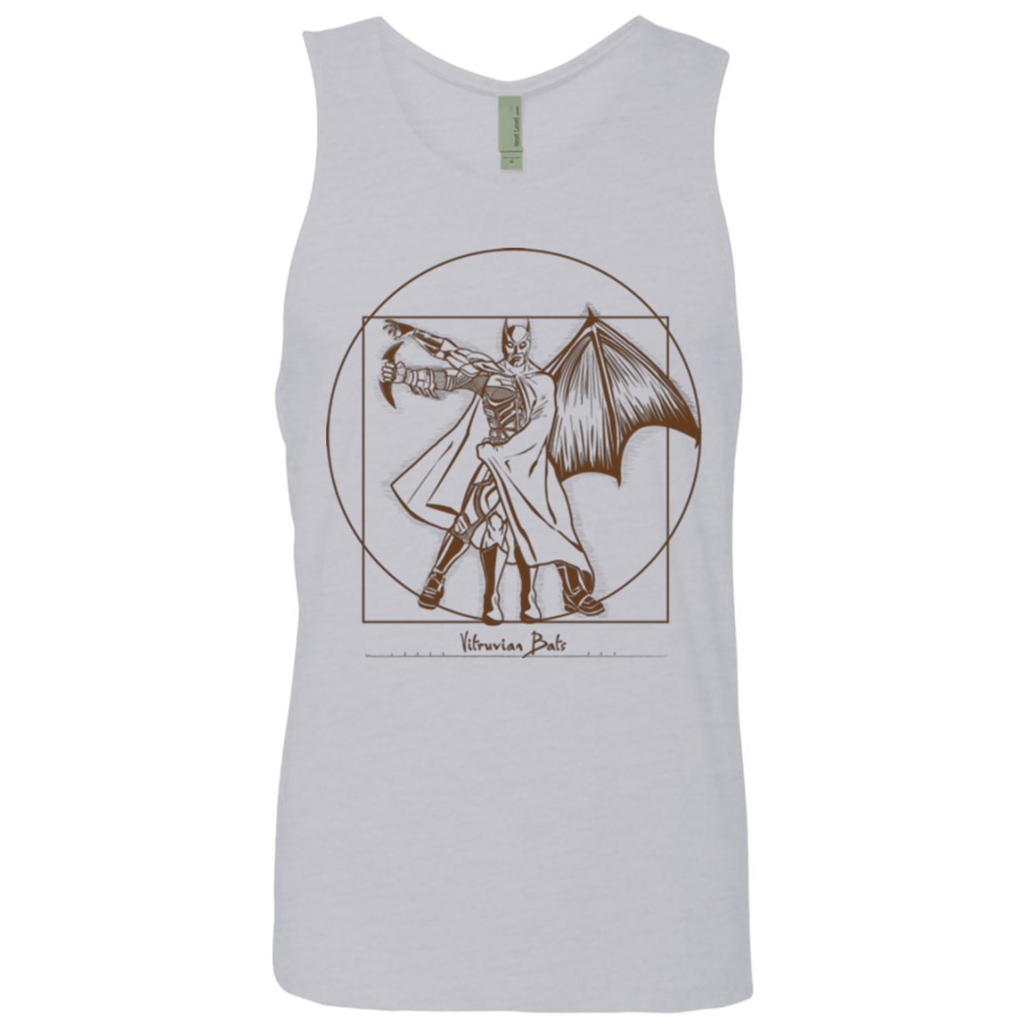 T-Shirts Heather Grey / Small Vitruvian Bats Men's Premium Tank Top