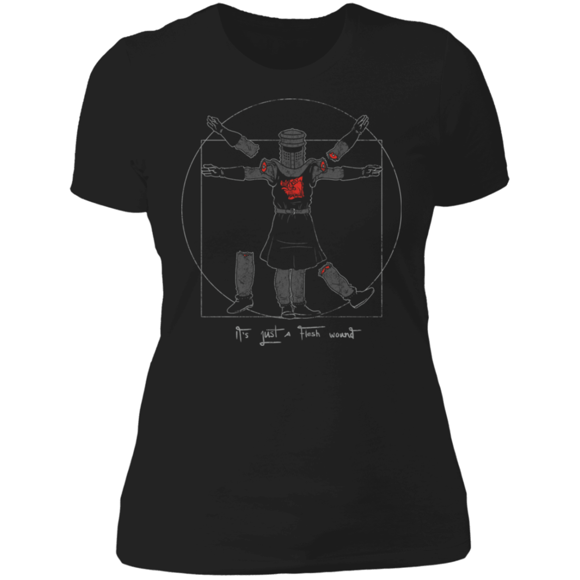 T-Shirts Black / X-Small Vitruvian Black Knight Women's Premium T-Shirt