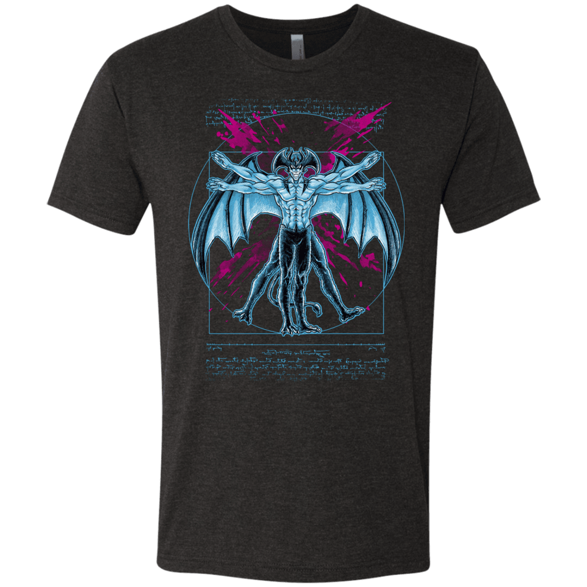 T-Shirts Vintage Black / S Vitruvian Devil Men's Triblend T-Shirt