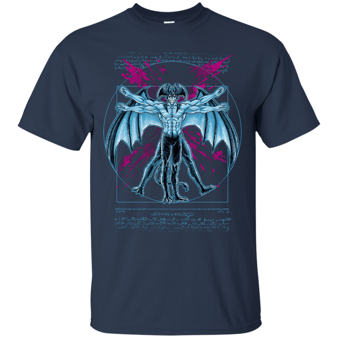 T-Shirts Navy / S Vitruvian Devil T-Shirt