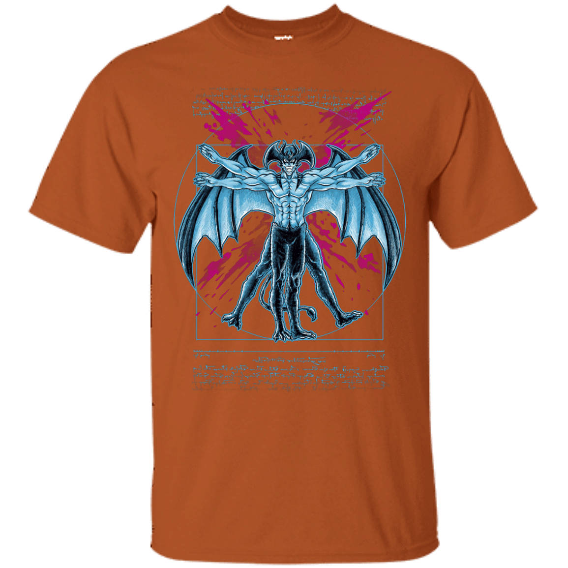 T-Shirts Texas Orange / S Vitruvian Devil T-Shirt