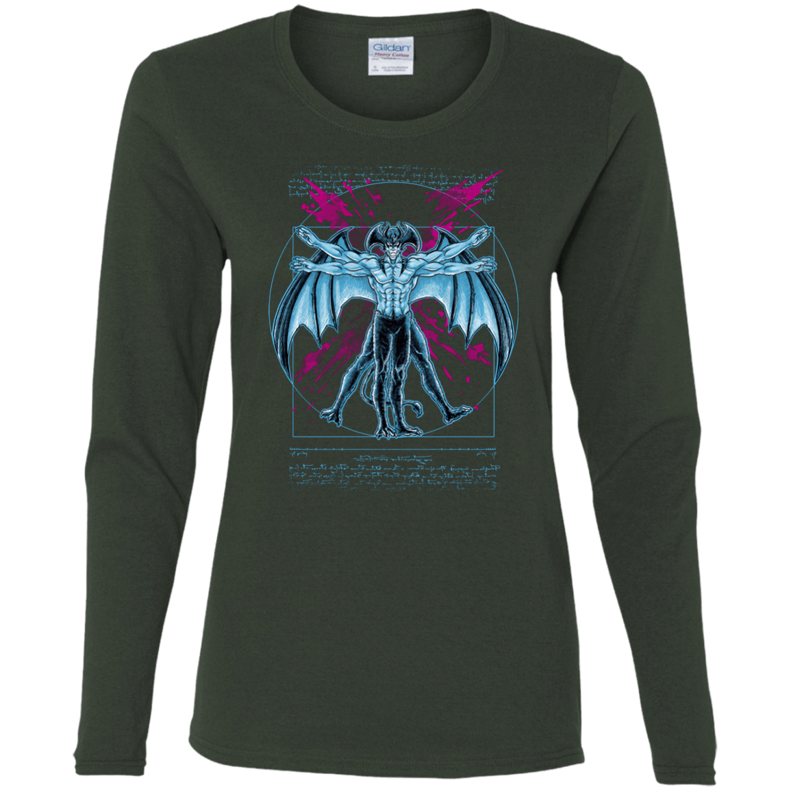 Vitruvian Devil Women's Long Sleeve T-Shirt