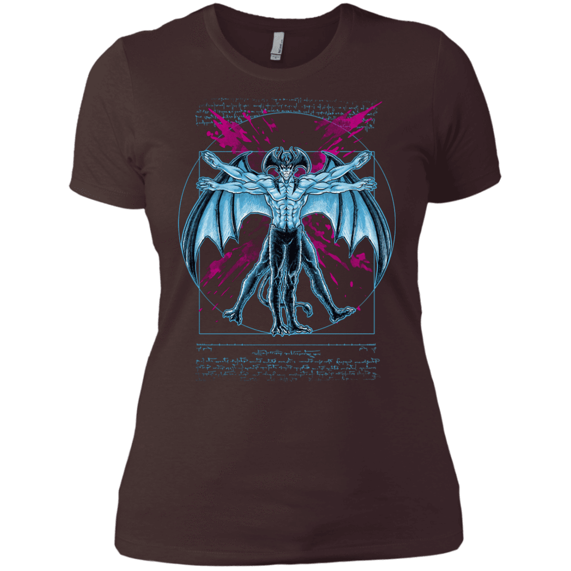 T-Shirts Dark Chocolate / X-Small Vitruvian Devil Women's Premium T-Shirt