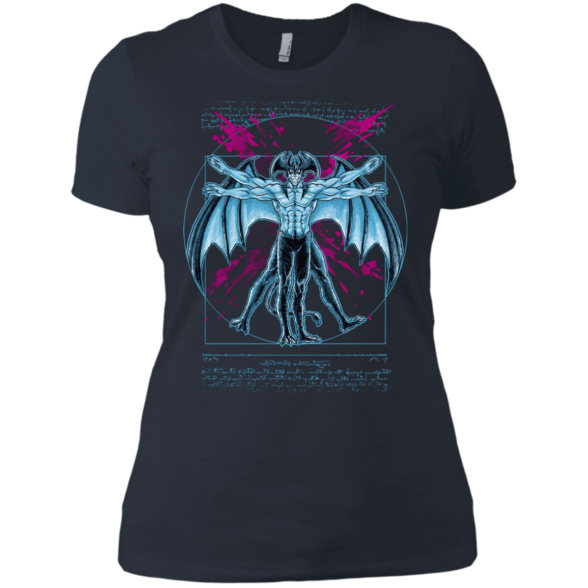 T-Shirts Indigo / X-Small Vitruvian Devil Women's Premium T-Shirt
