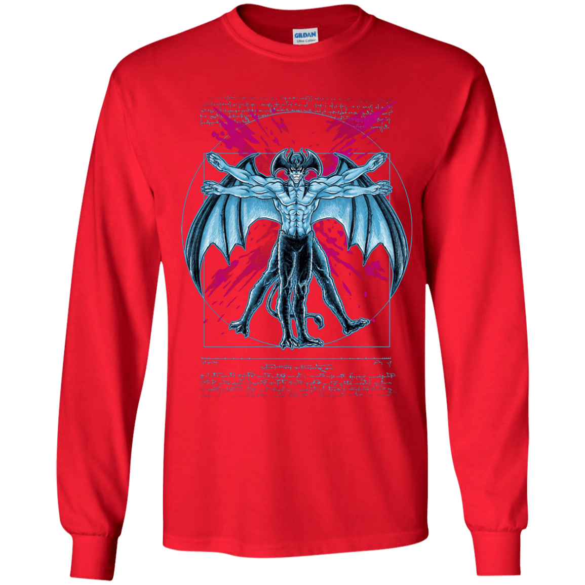 Vitruvian Devil Youth Long Sleeve T-Shirt