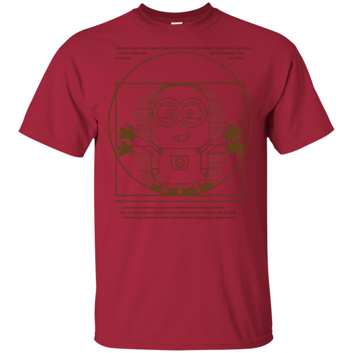 T-Shirts Cardinal / S Vitruvian Minion T-Shirt