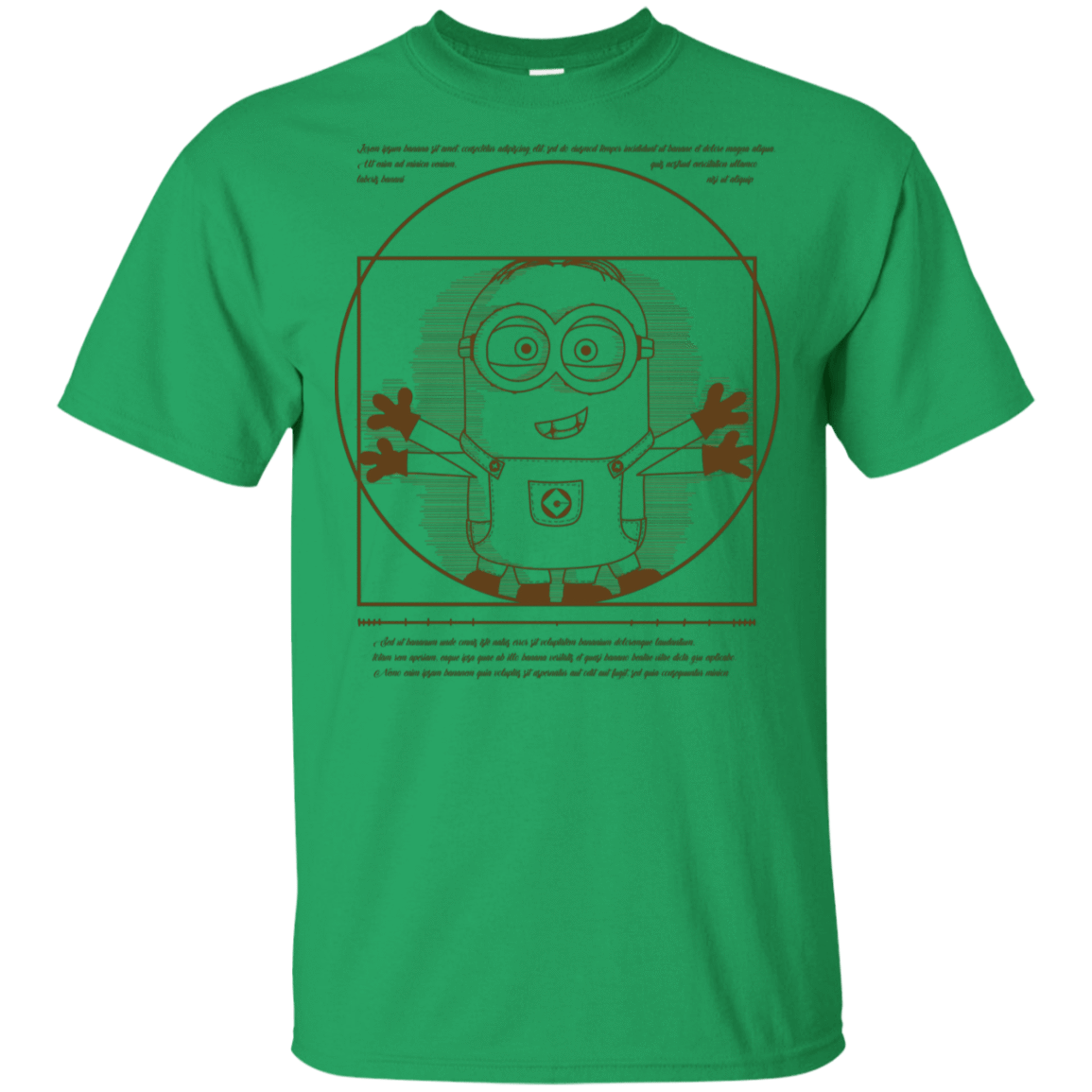 T-Shirts Irish Green / S Vitruvian Minion T-Shirt