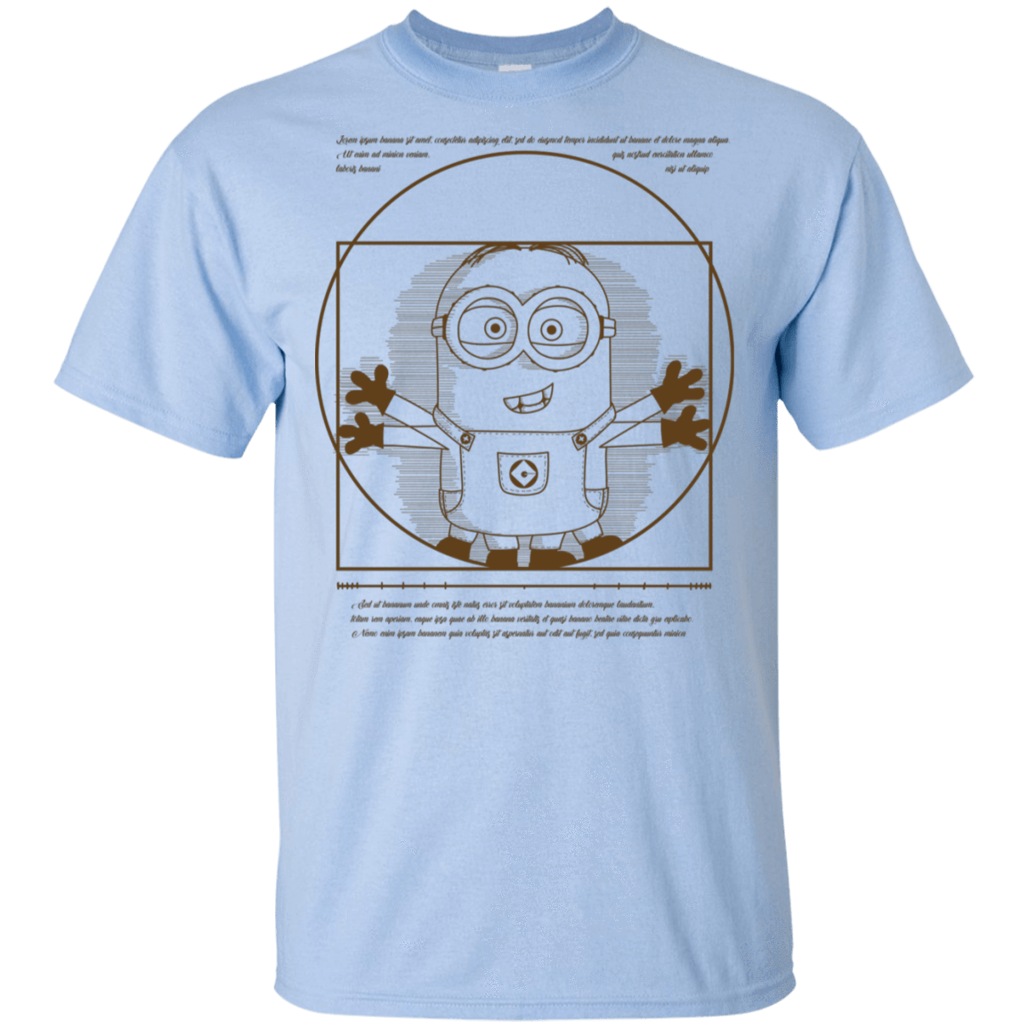 T-Shirts Light Blue / S Vitruvian Minion T-Shirt