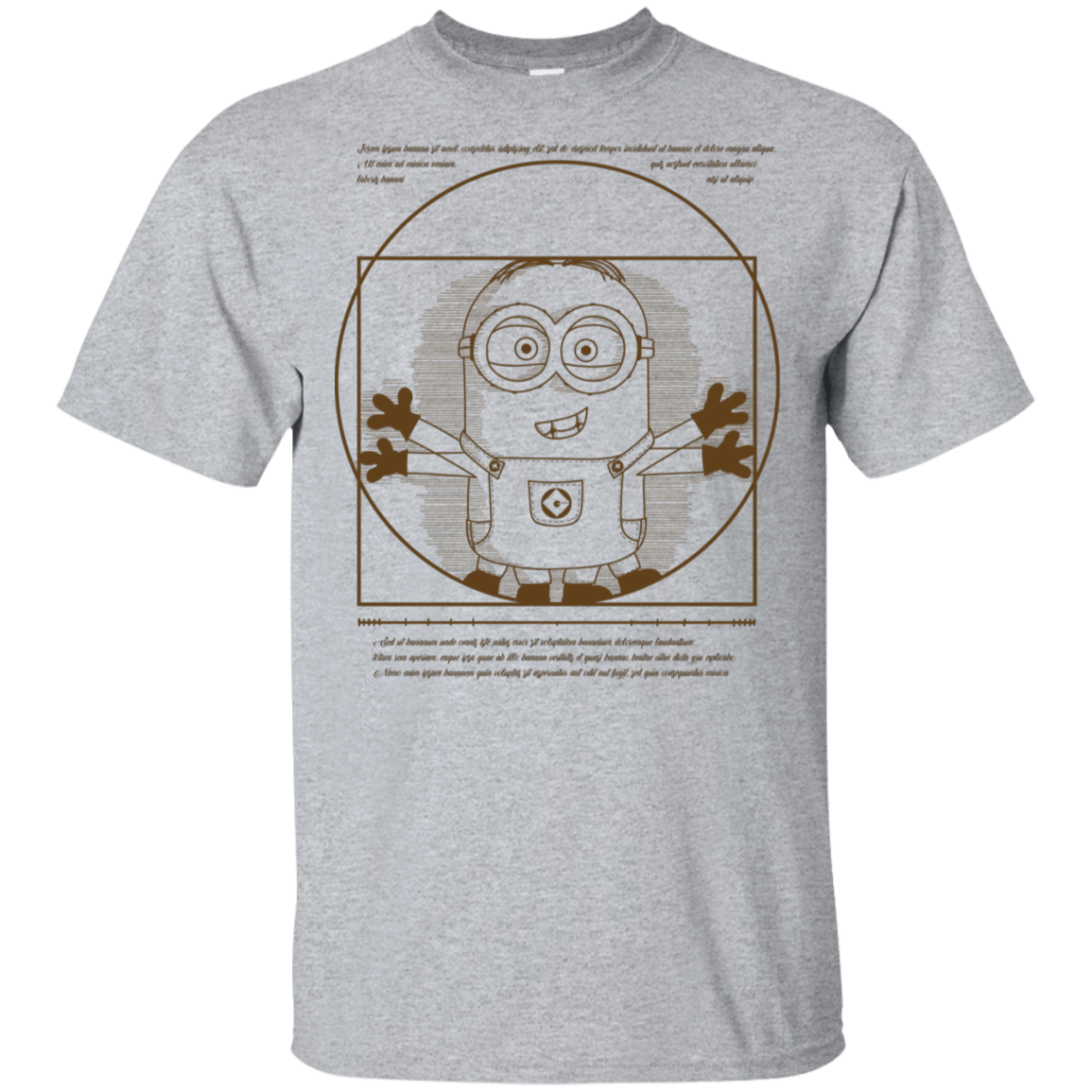 T-Shirts Sport Grey / S Vitruvian Minion T-Shirt