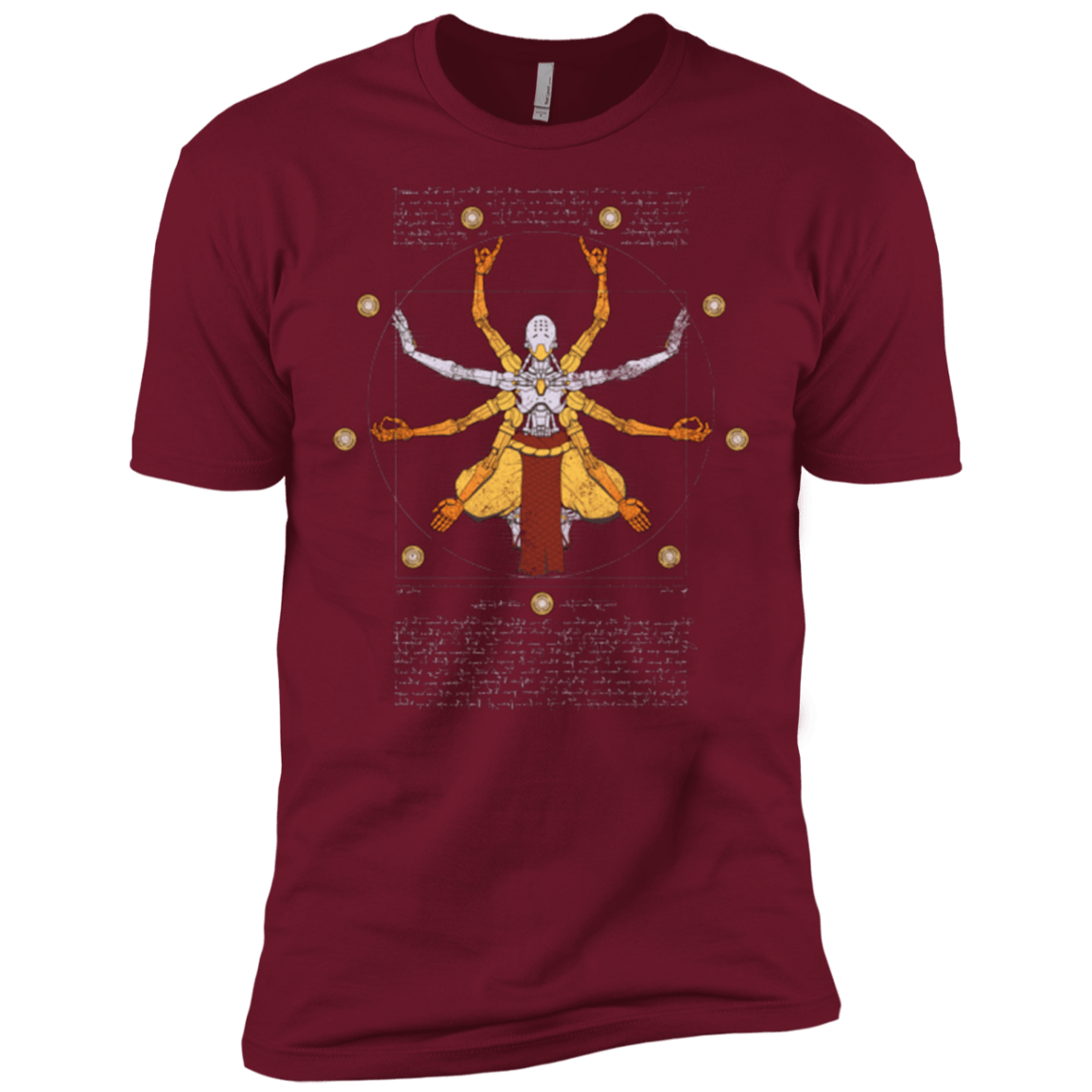 T-Shirts Cardinal / X-Small Vitruvian Omnic Men's Premium T-Shirt