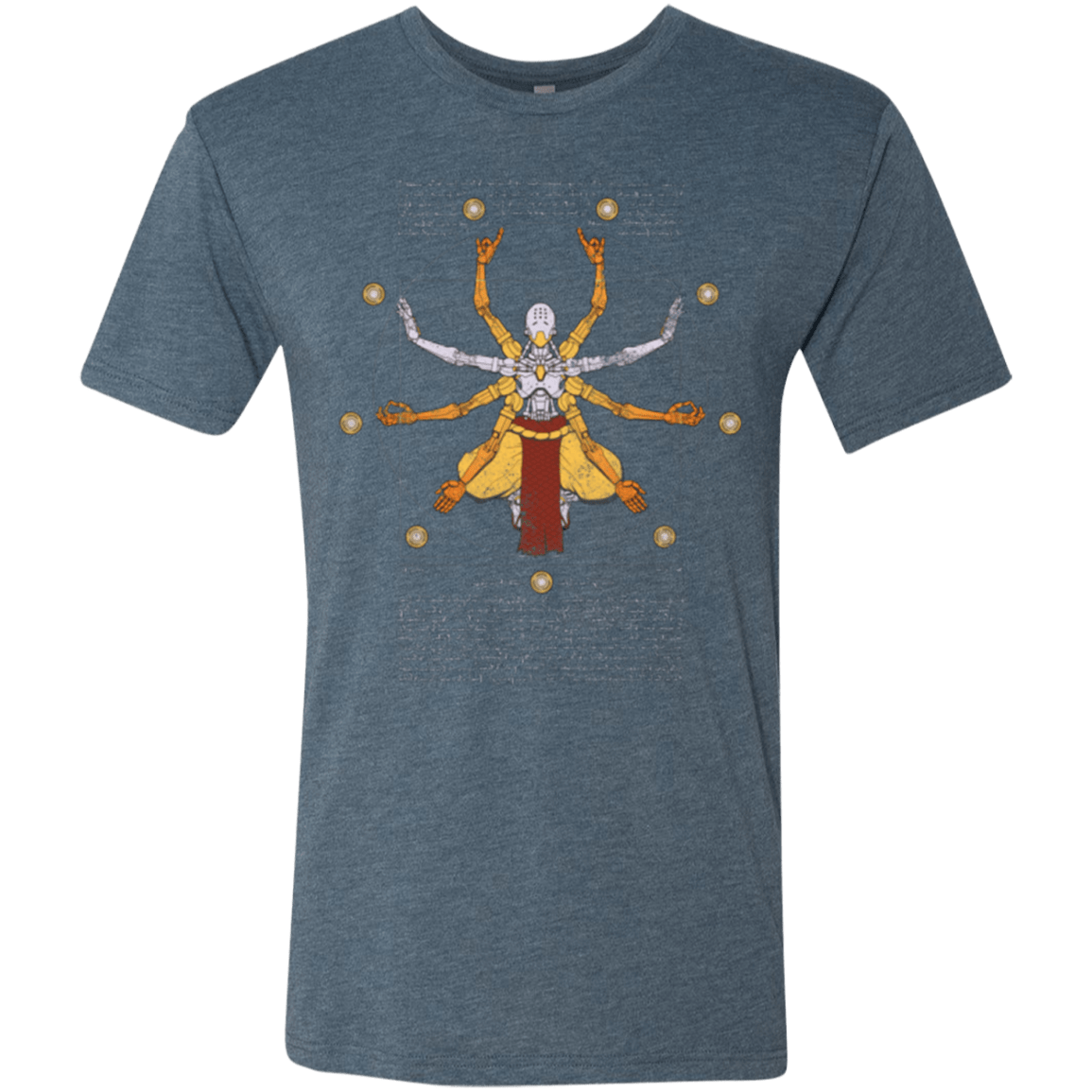T-Shirts Indigo / Small Vitruvian Omnic Men's Triblend T-Shirt