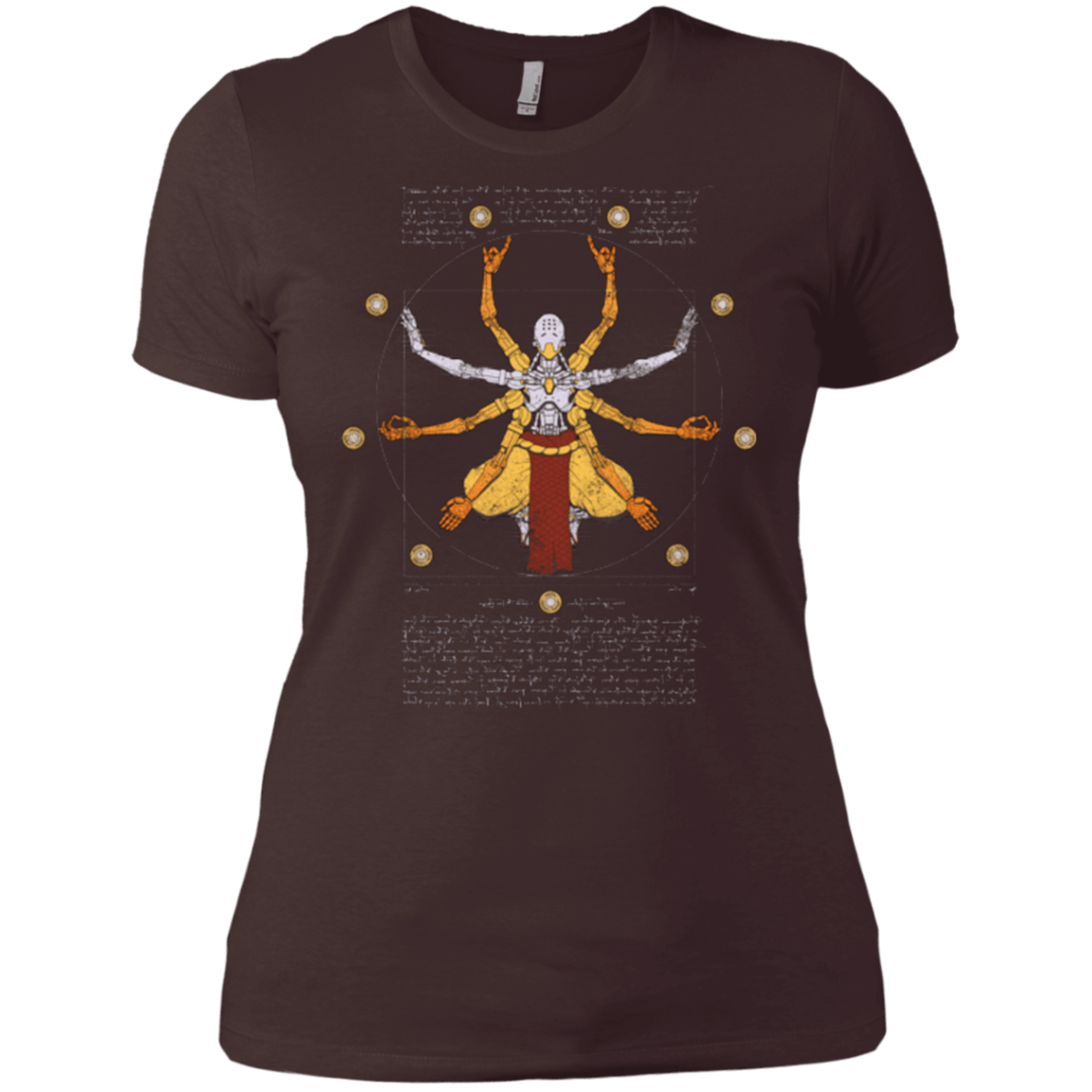 T-Shirts Dark Chocolate / X-Small Vitruvian Omnic Women's Premium T-Shirt