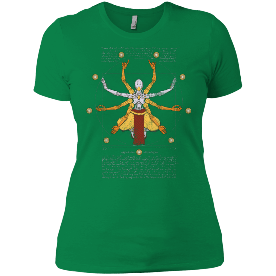 T-Shirts Kelly Green / X-Small Vitruvian Omnic Women's Premium T-Shirt