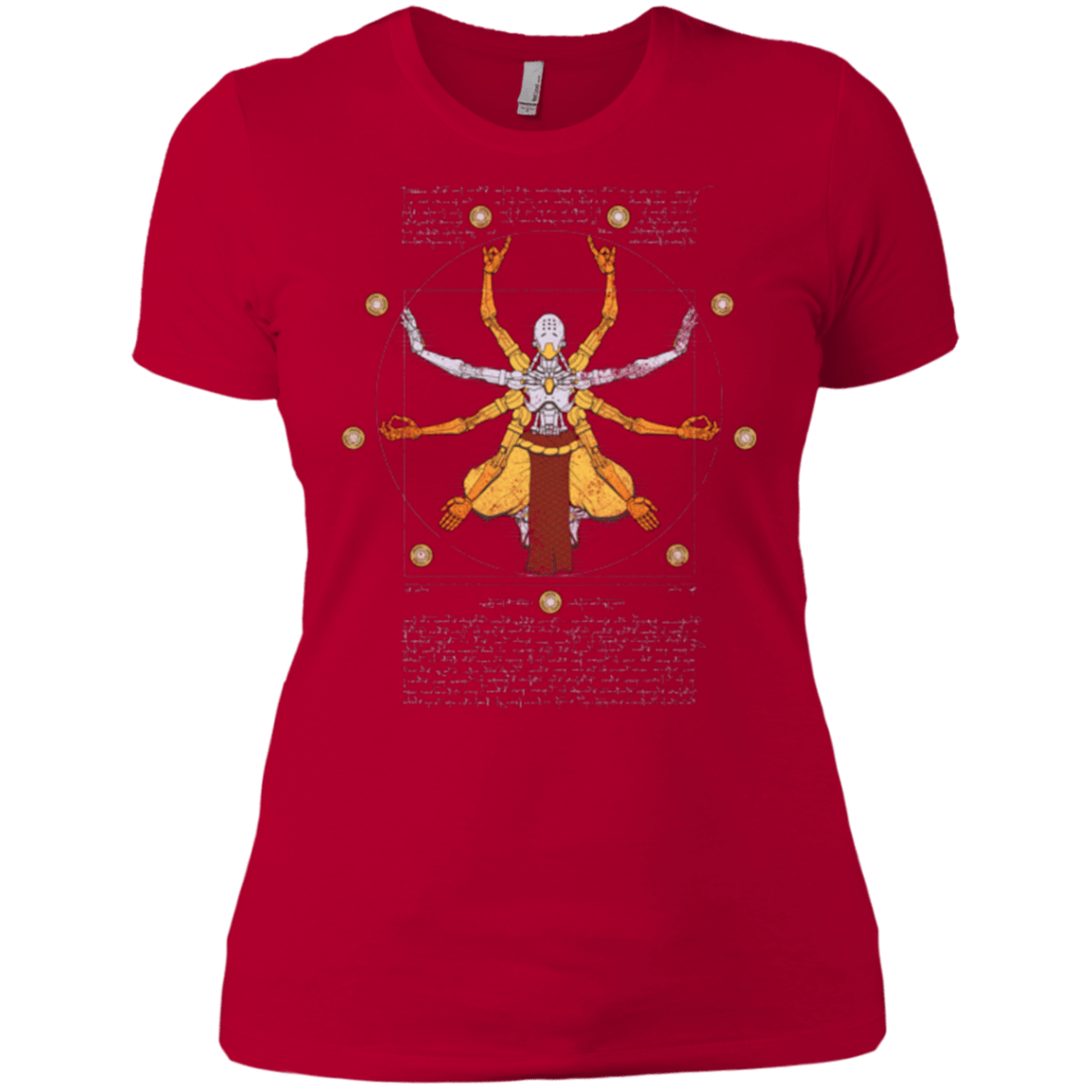 T-Shirts Red / X-Small Vitruvian Omnic Women's Premium T-Shirt