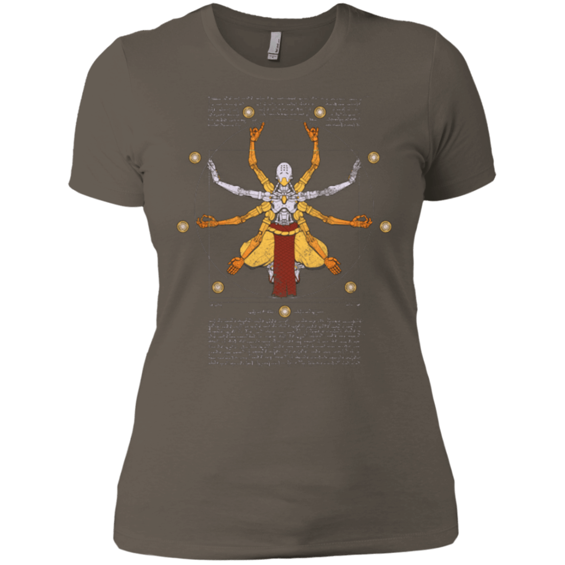 T-Shirts Warm Grey / X-Small Vitruvian Omnic Women's Premium T-Shirt