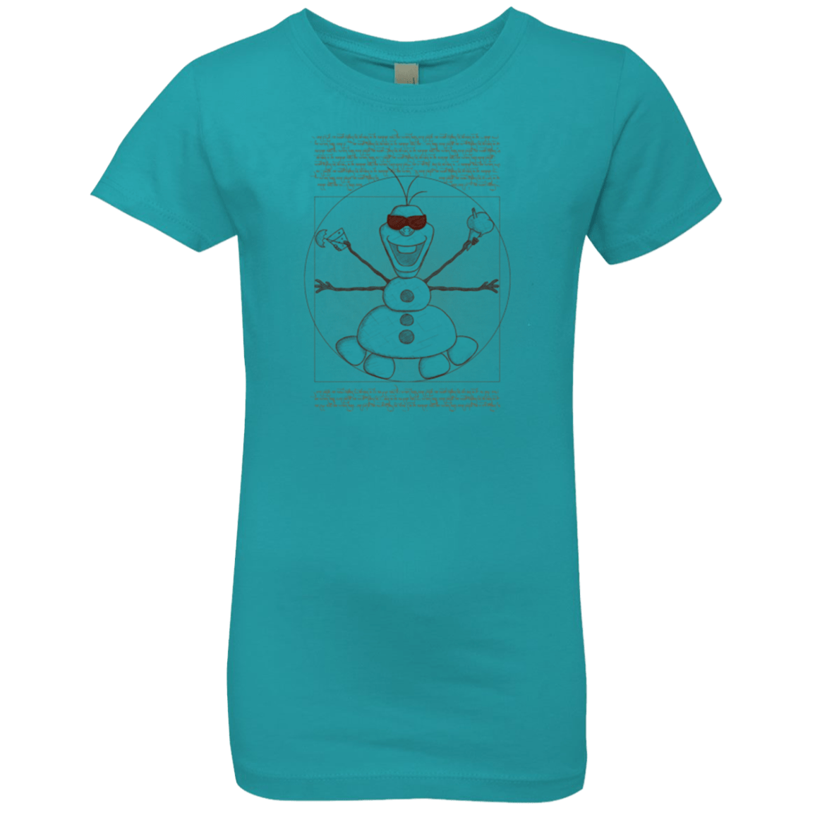 T-Shirts Tahiti Blue / YXS Vitruvian Summer Girls Premium T-Shirt