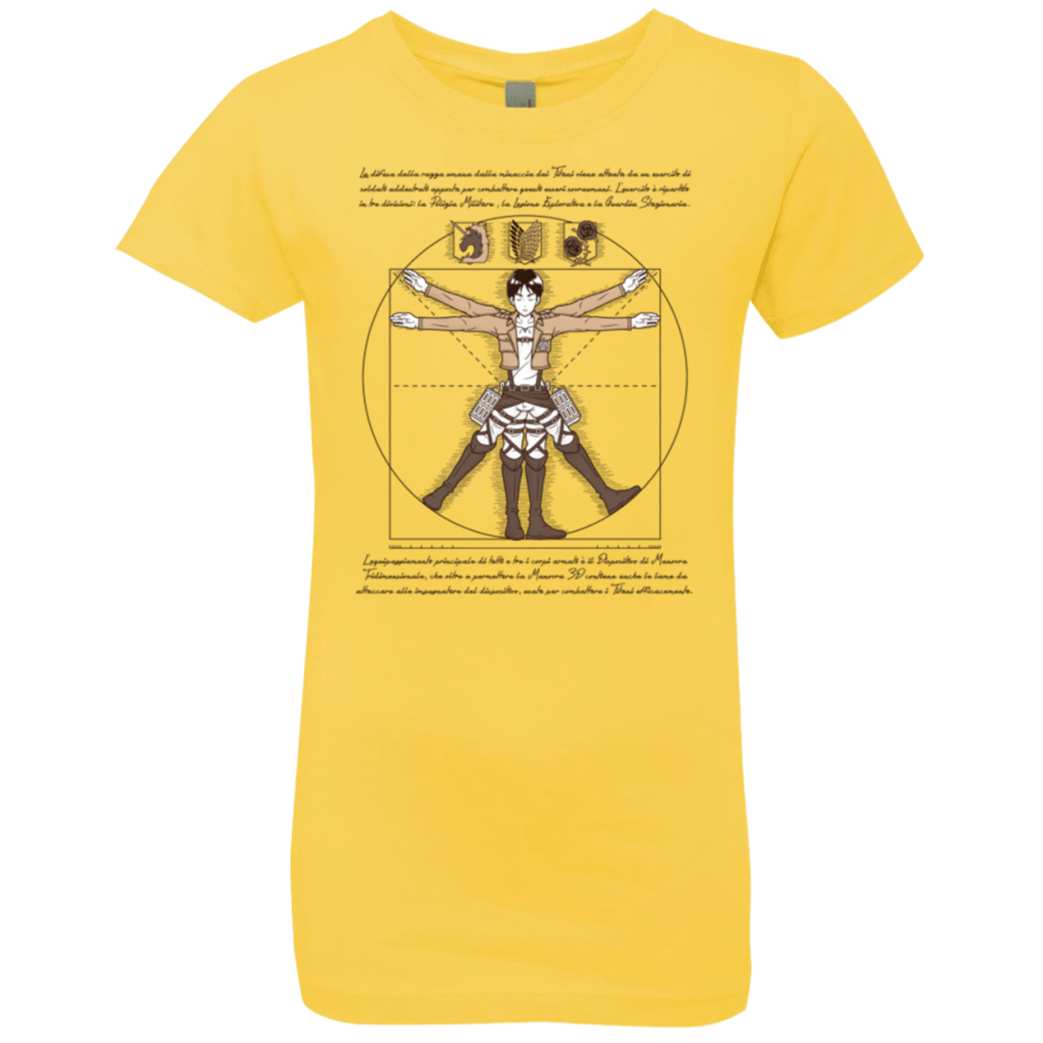 T-Shirts Vibrant Yellow / YXS VITRUVIAN TRAINEE Girls Premium T-Shirt