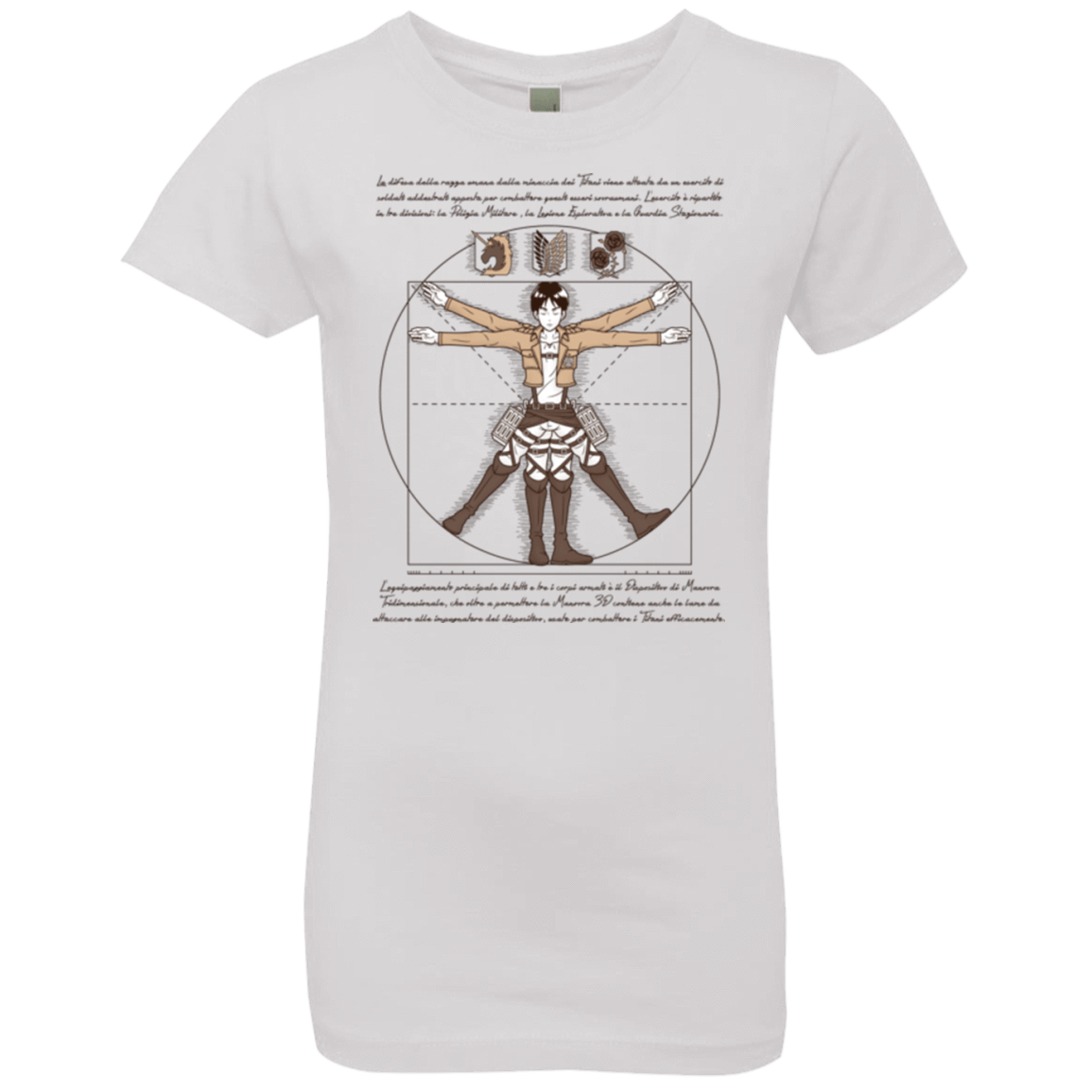 T-Shirts White / YXS VITRUVIAN TRAINEE Girls Premium T-Shirt