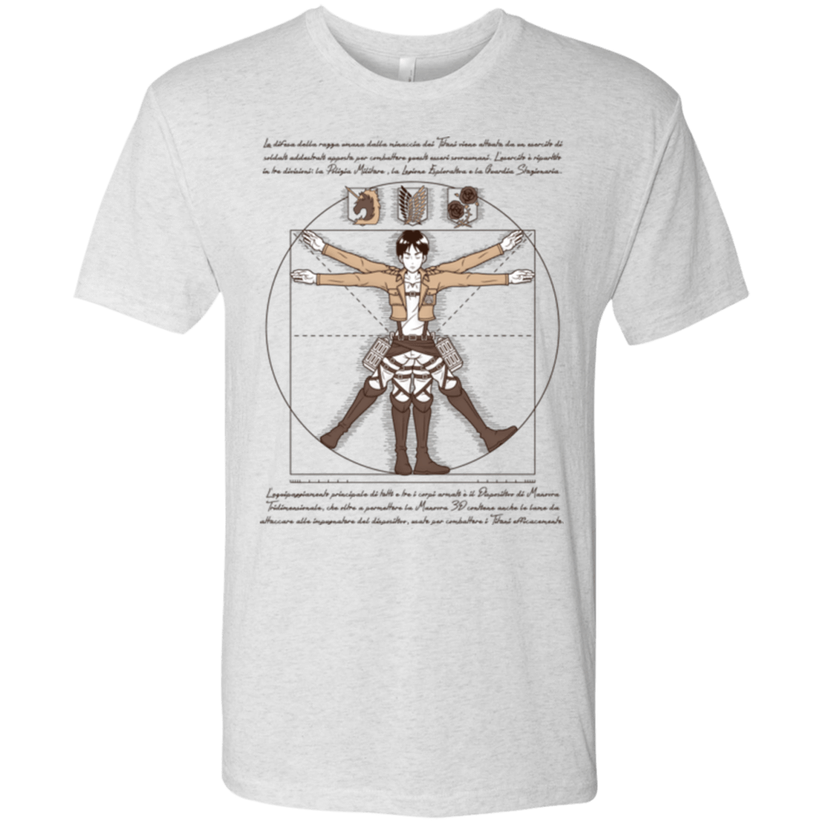 T-Shirts Heather White / Small VITRUVIAN TRAINEE Men's Triblend T-Shirt
