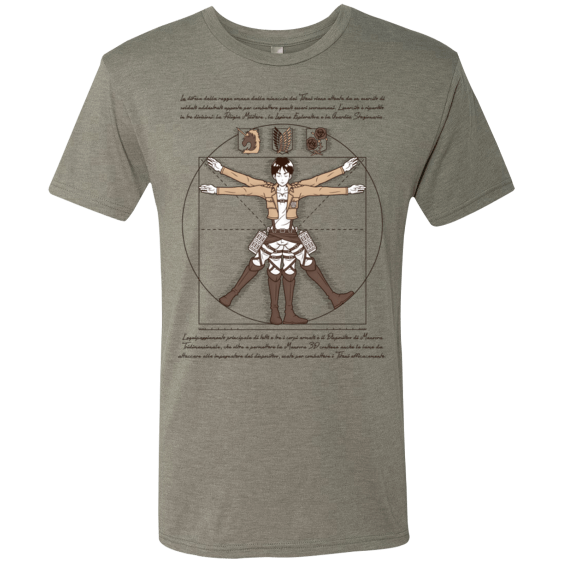 T-Shirts Venetian Grey / Small VITRUVIAN TRAINEE Men's Triblend T-Shirt