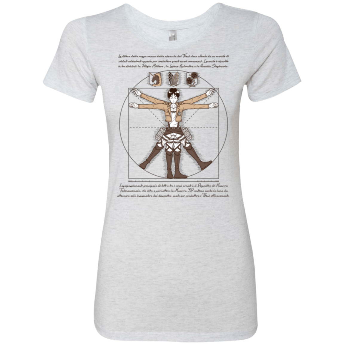 T-Shirts Heather White / Small VITRUVIAN TRAINEE Women's Triblend T-Shirt