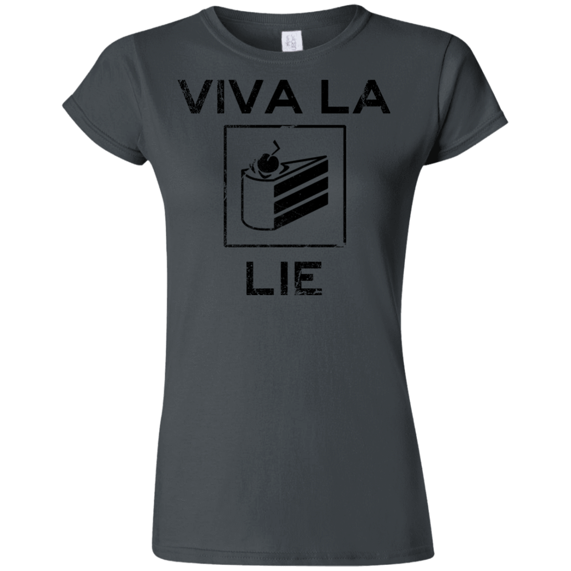 T-Shirts Charcoal / S Viva La Lie Junior Slimmer-Fit T-Shirt