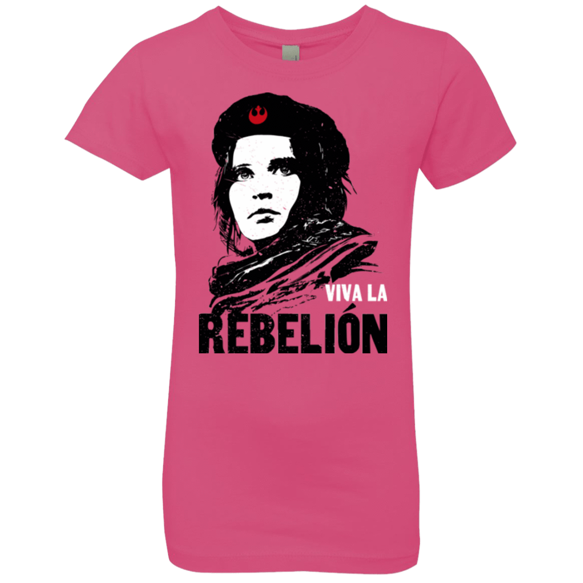 T-Shirts Hot Pink / YXS Viva la Rebelion Girls Premium T-Shirt