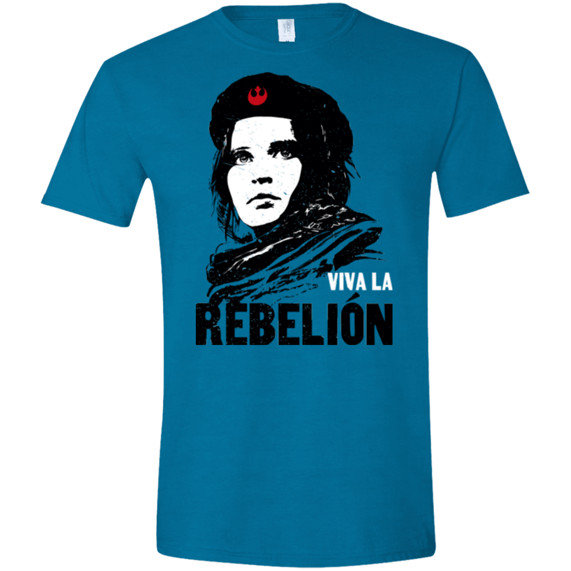T-Shirts Antique Sapphire / S Viva la Rebelion Men's Semi-Fitted Softstyle