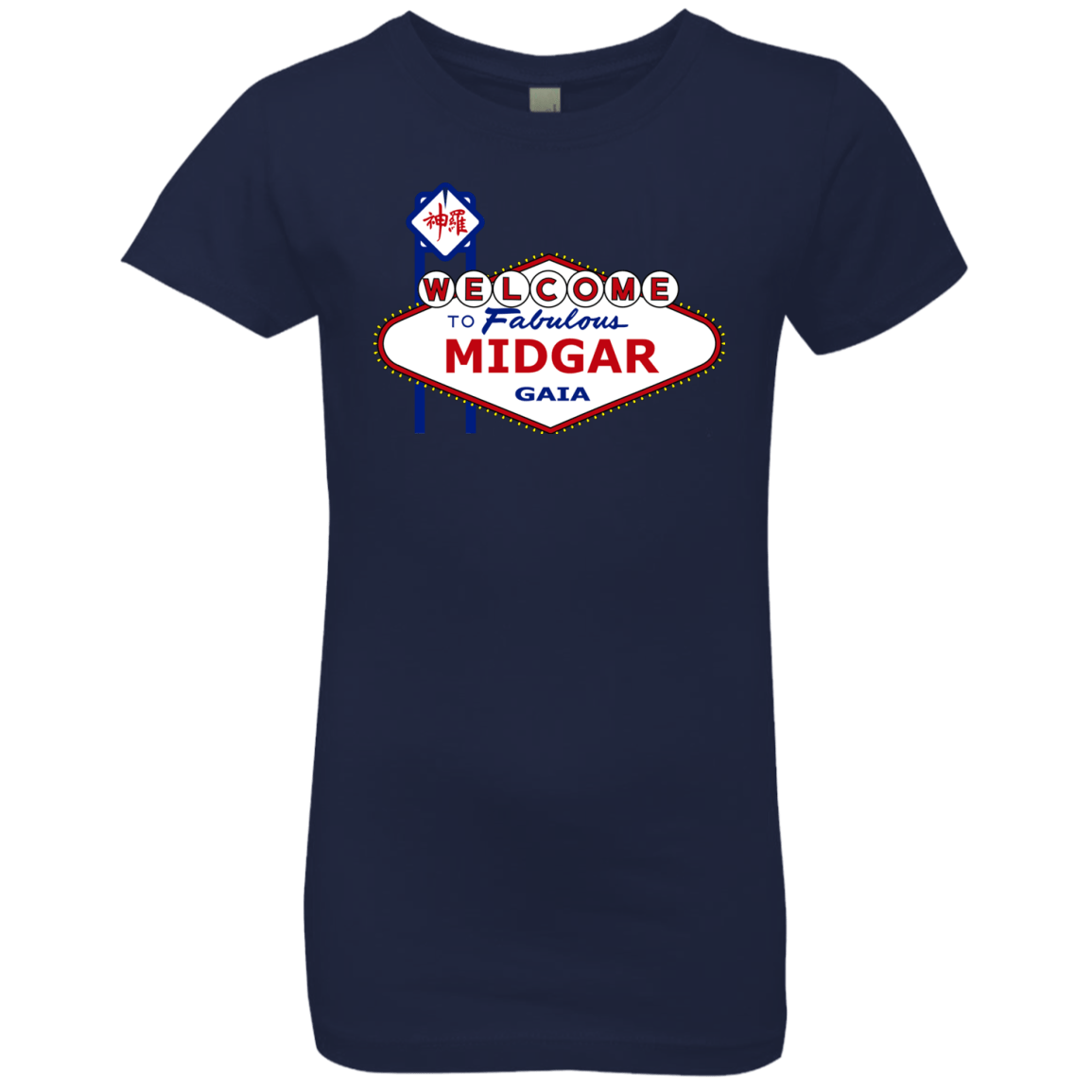 T-Shirts Midnight Navy / YXS Viva Midgar Girls Premium T-Shirt