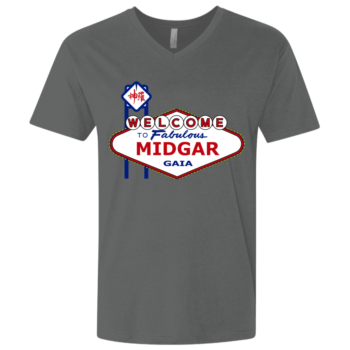 T-Shirts Heavy Metal / X-Small Viva Midgar Men's Premium V-Neck