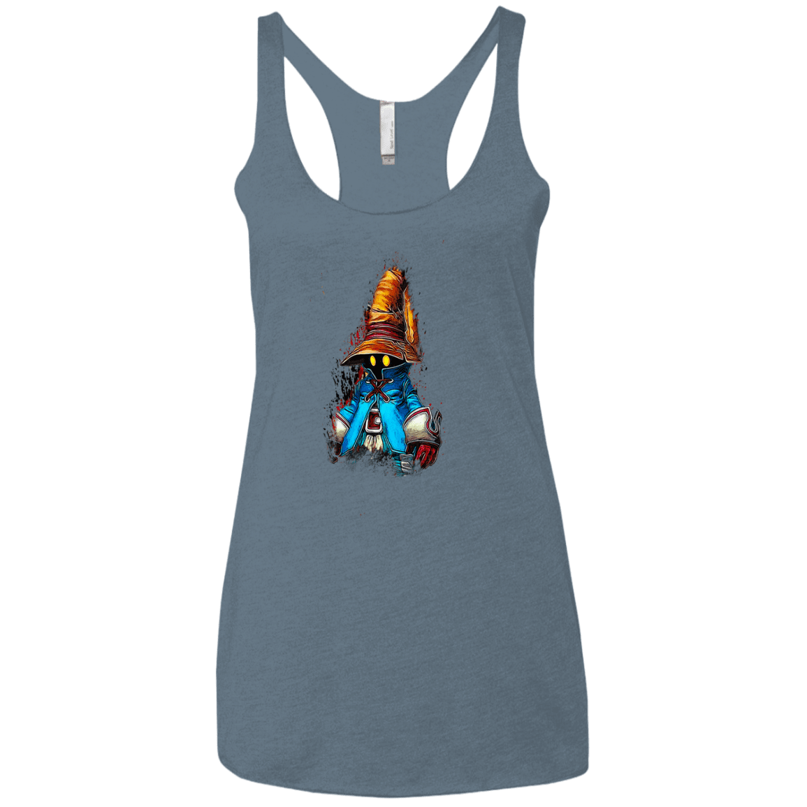 T-Shirts Indigo / X-Small VIVI Women's Triblend Racerback Tank