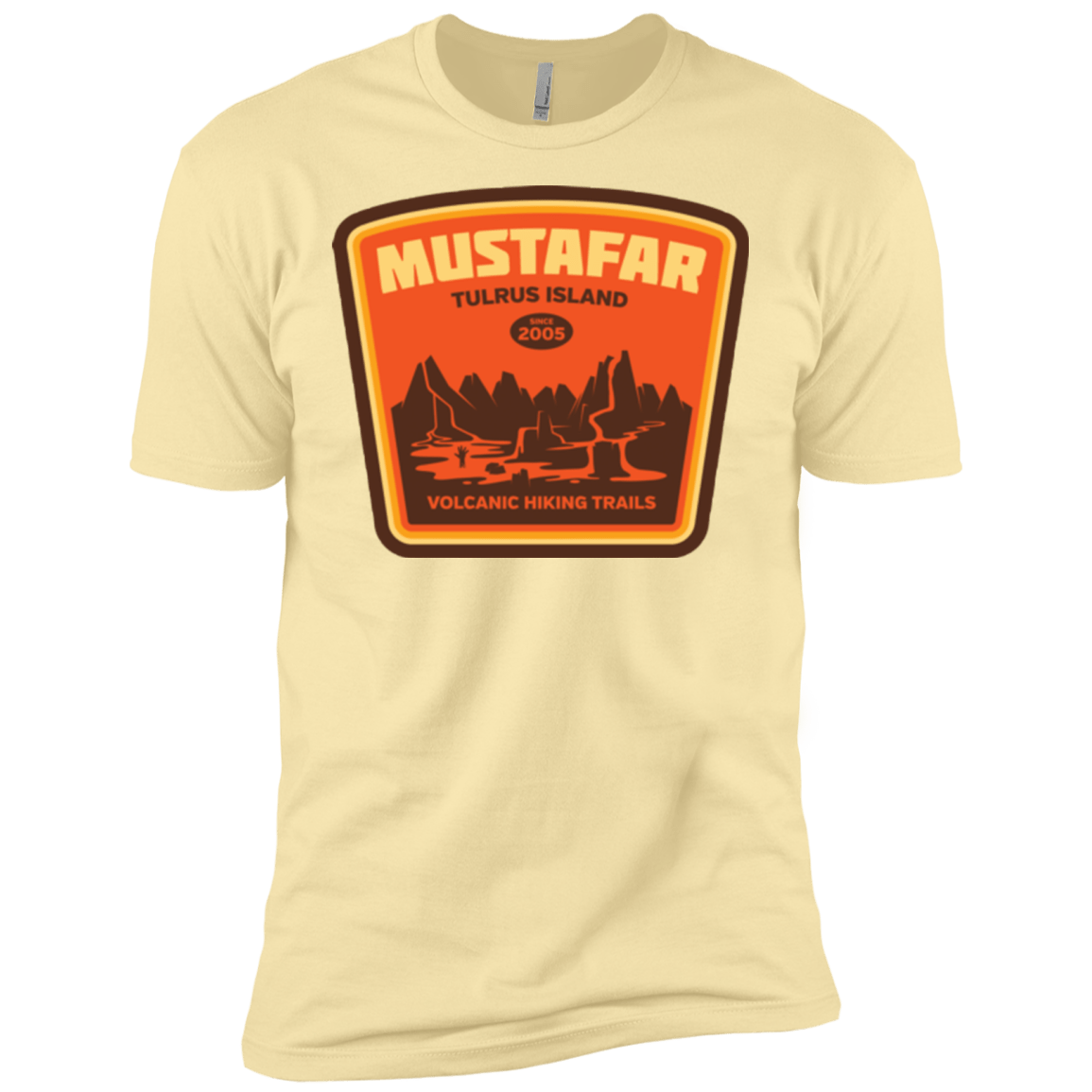 T-Shirts Banana Cream / X-Small Volcanic Hiking Trails Men's Premium T-Shirt