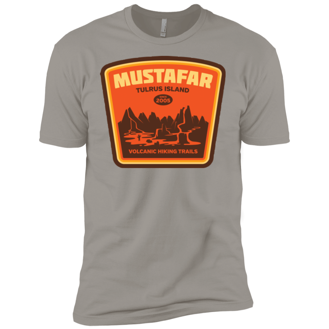 T-Shirts Light Grey / X-Small Volcanic Hiking Trails Men's Premium T-Shirt