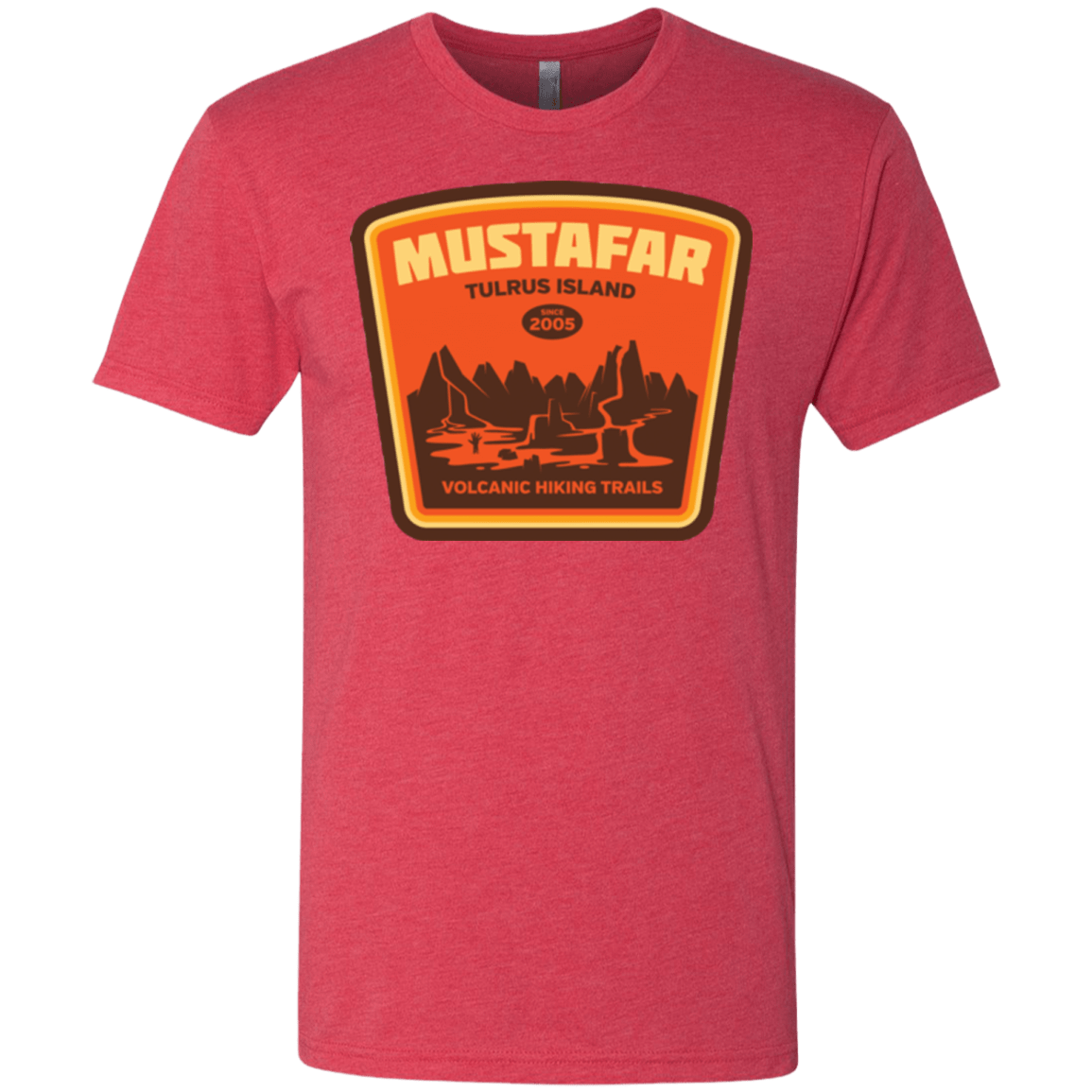 T-Shirts Vintage Red / Small Volcanic Hiking Trails Men's Triblend T-Shirt