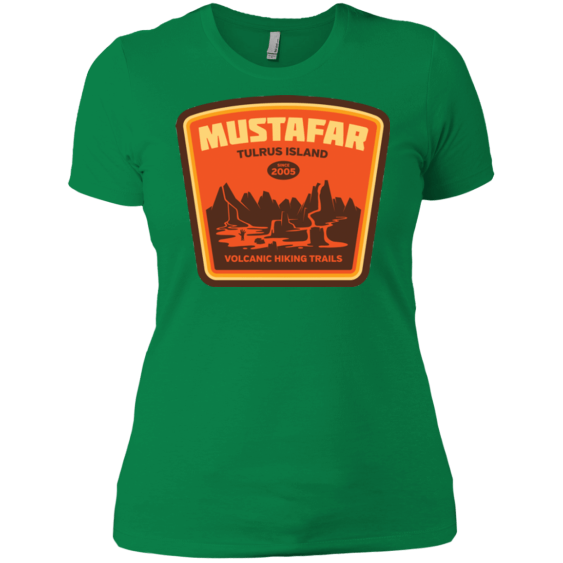 T-Shirts Kelly Green / X-Small Volcanic Hiking Trails Women's Premium T-Shirt