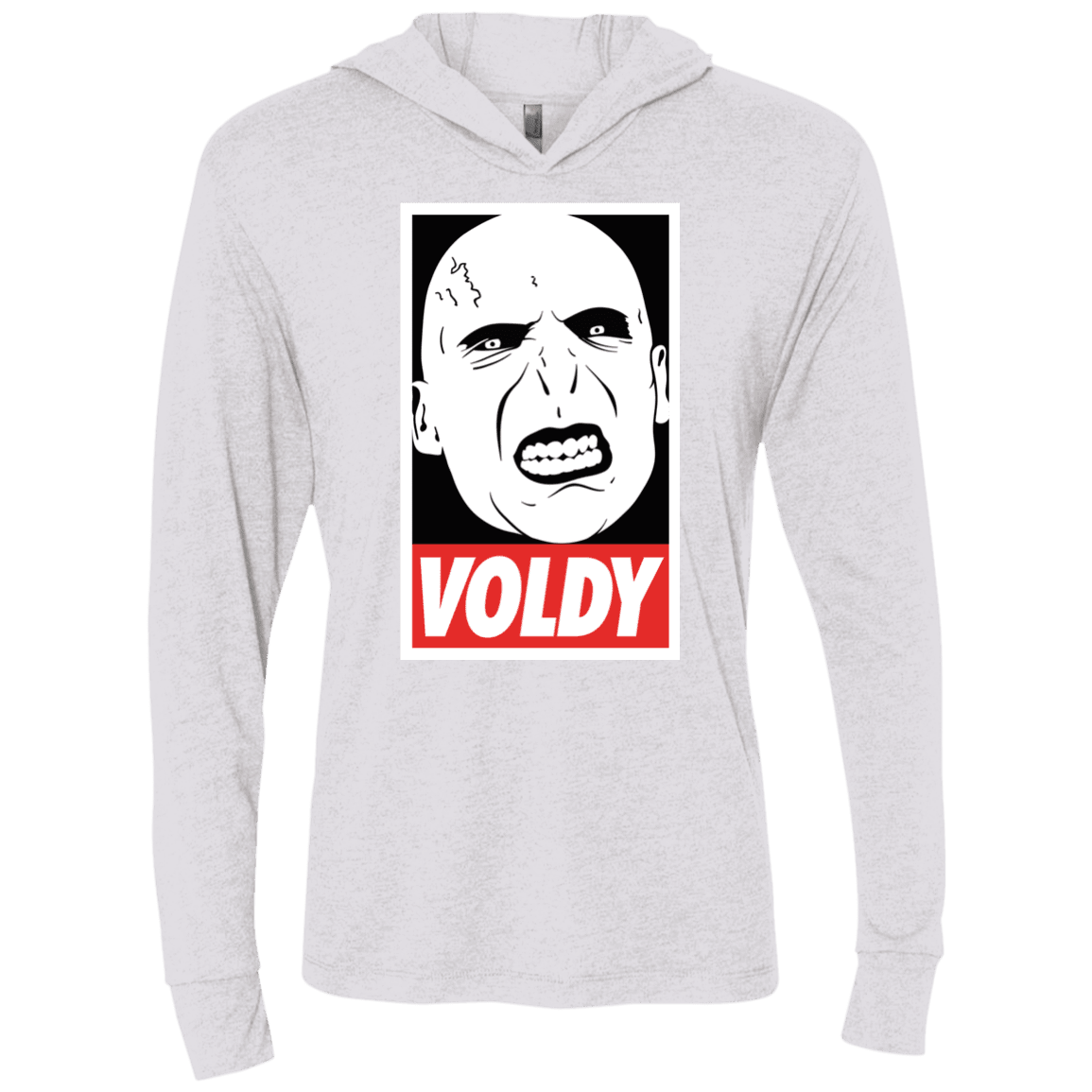 T-Shirts Heather White / X-Small Voldy Triblend Long Sleeve Hoodie Tee