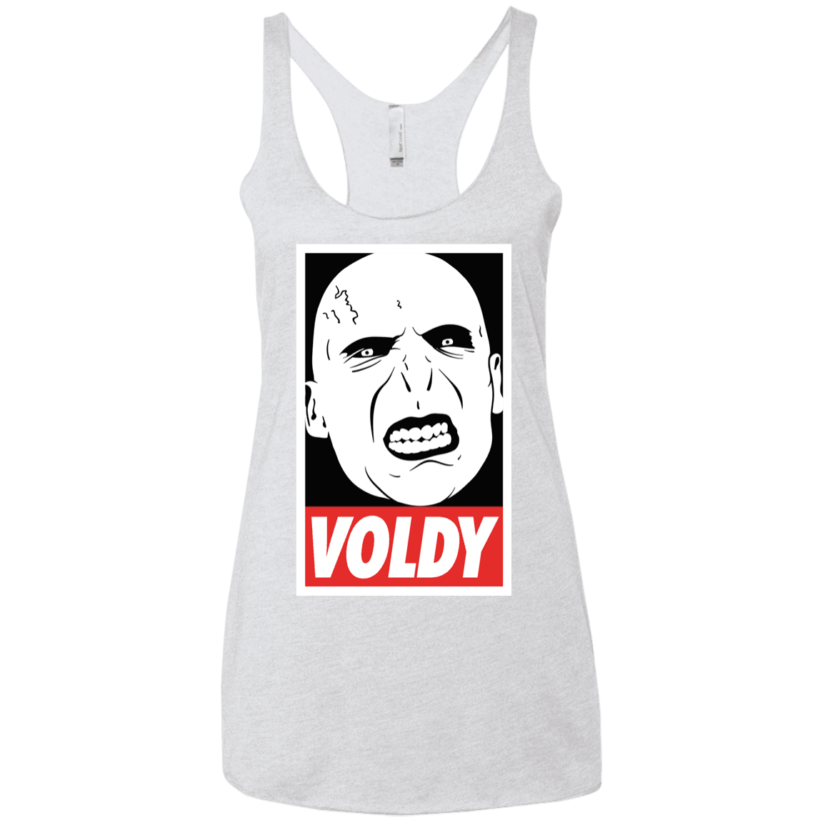 T-Shirts Heather White / X-Small Voldy Women's Triblend Racerback Tank