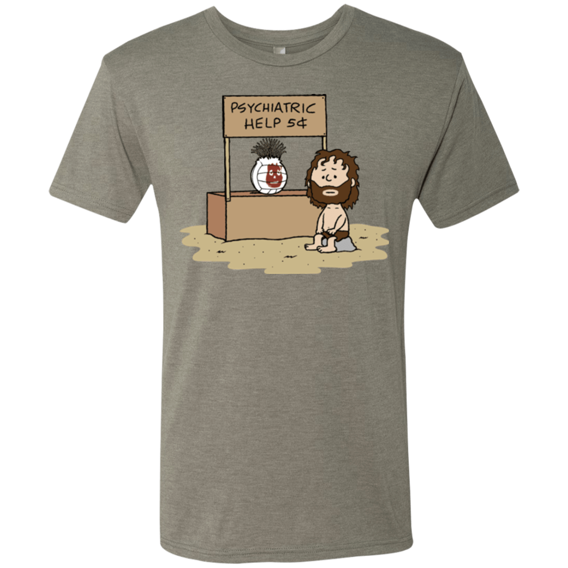 T-Shirts Venetian Grey / Small Volleyball Help Men's Triblend T-Shirt