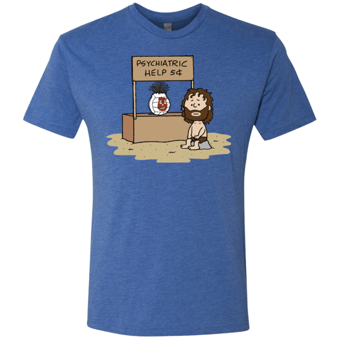 T-Shirts Vintage Royal / Small Volleyball Help Men's Triblend T-Shirt