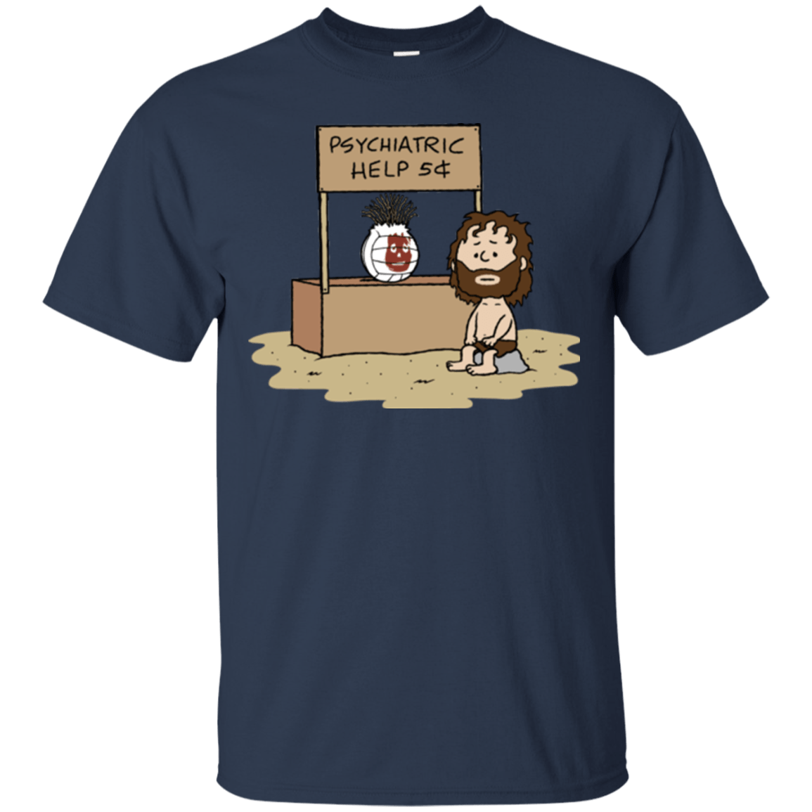 T-Shirts Navy / Small Volleyball Help T-Shirt