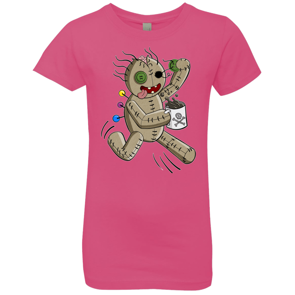 T-Shirts Hot Pink / YXS Voodoo Coffee Runner Girls Premium T-Shirt