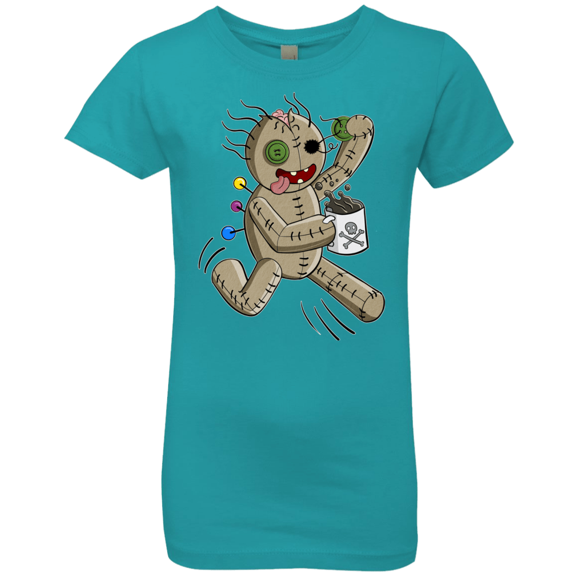 T-Shirts Tahiti Blue / YXS Voodoo Coffee Runner Girls Premium T-Shirt