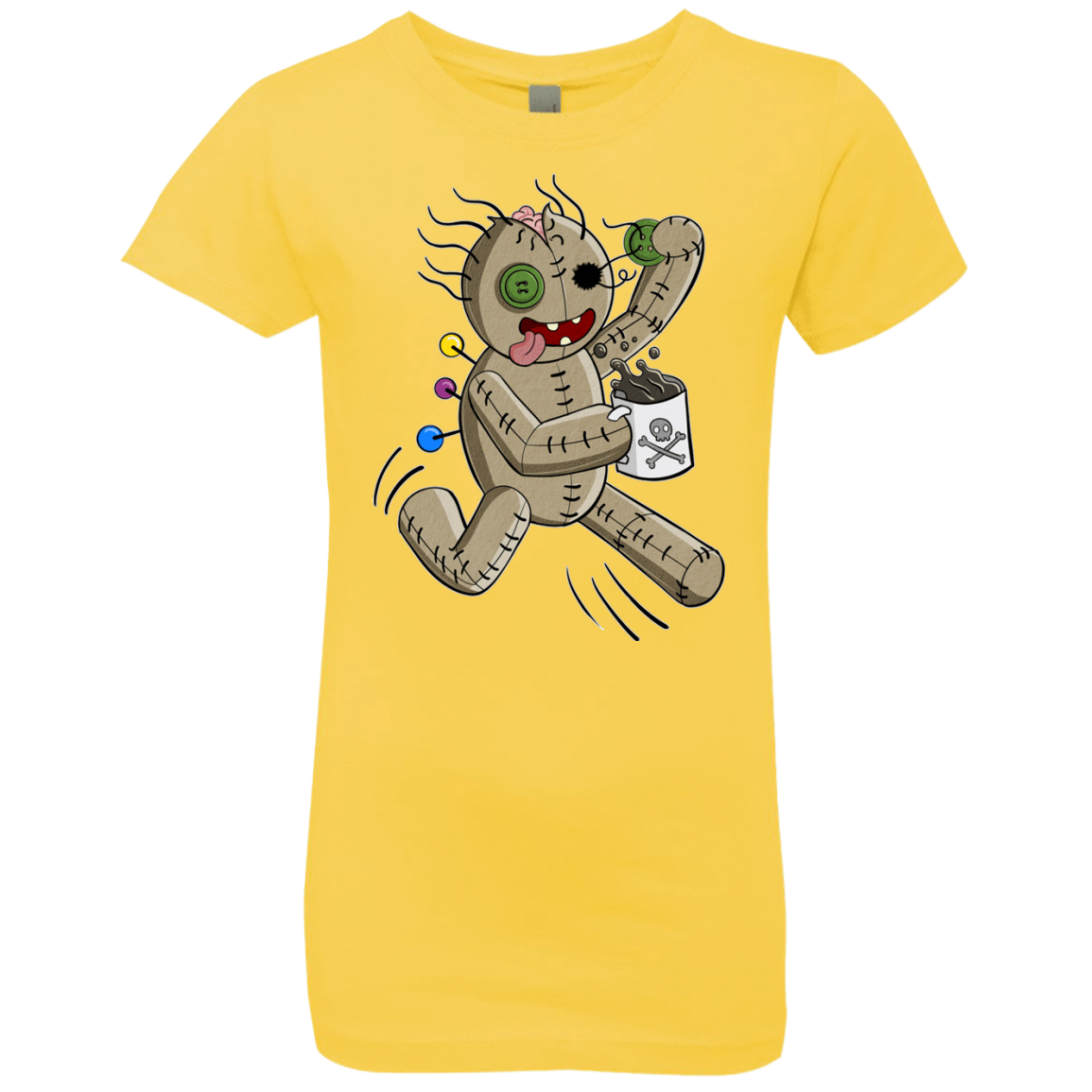 T-Shirts Vibrant Yellow / YXS Voodoo Coffee Runner Girls Premium T-Shirt