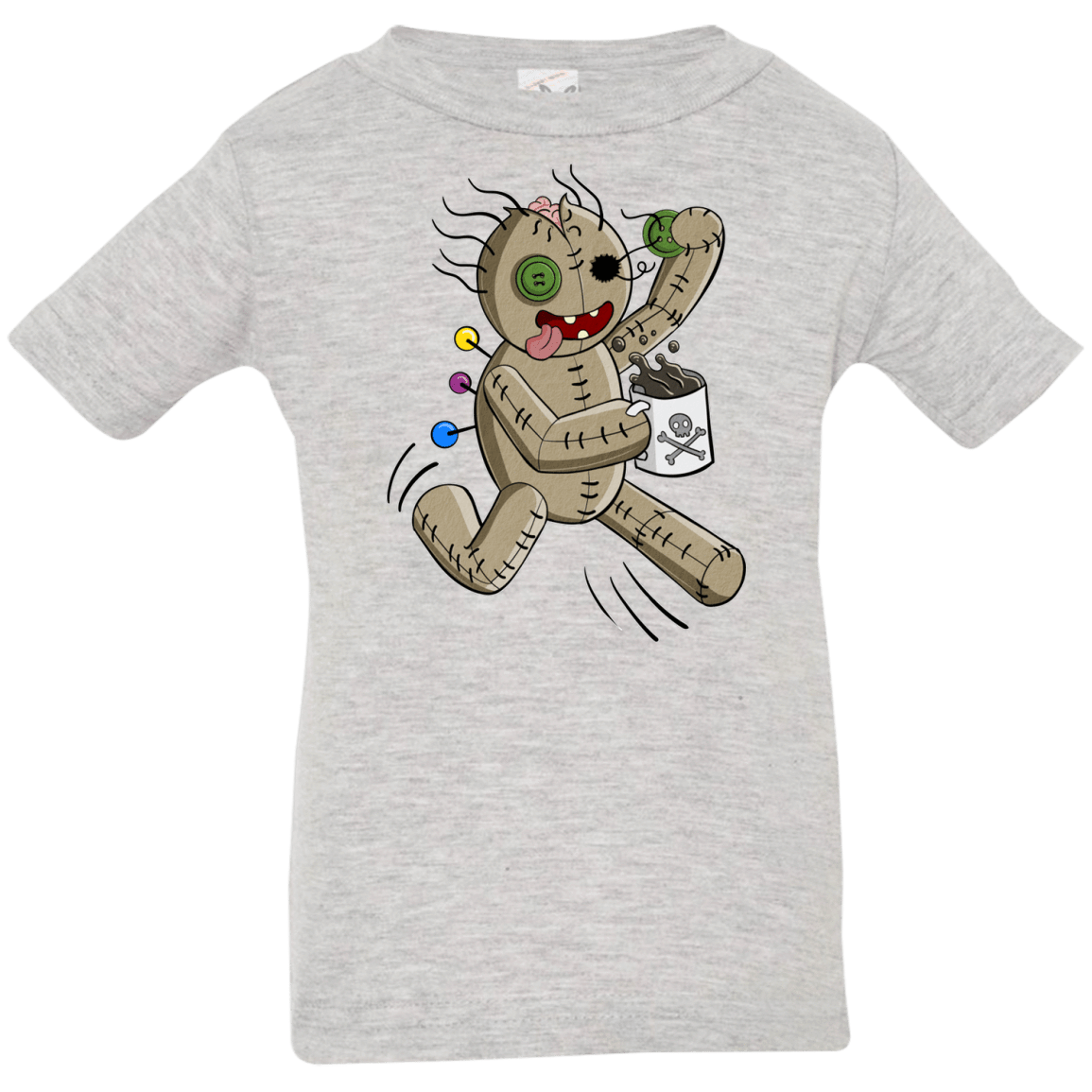 T-Shirts Heather Grey / 6 Months Voodoo Coffee Runner Infant Premium T-Shirt