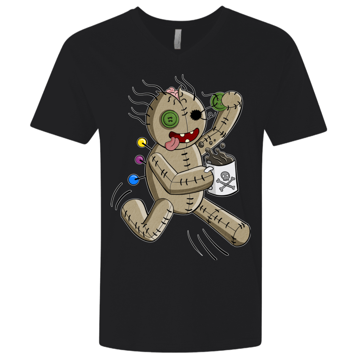 T-Shirts Black / X-Small Voodoo Coffee Runner Men's Premium V-Neck