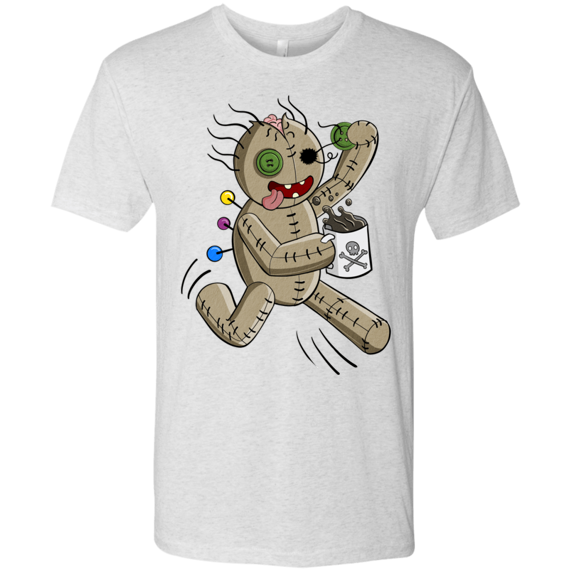 T-Shirts Heather White / S Voodoo Coffee Runner Men's Triblend T-Shirt