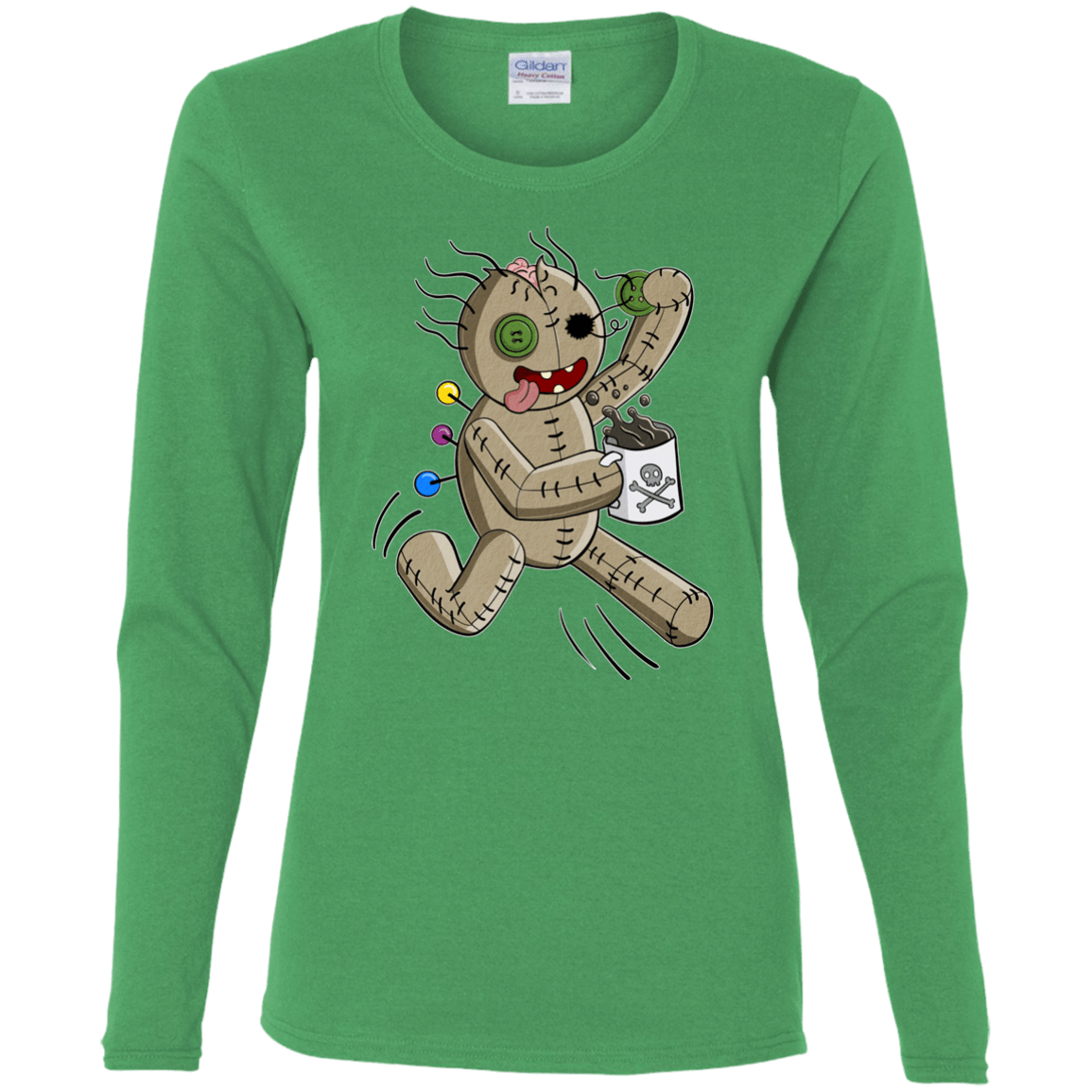 T-Shirts Irish Green / S Voodoo Coffee Runner Women's Long Sleeve T-Shirt